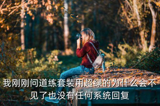 问道手游炼化套装任务怎么不见了，我刚刚问道练套装用超绿的为什么会不见了也没有任何系统回复