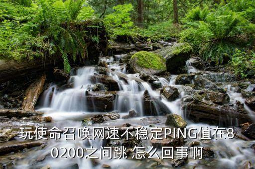 玩使命召唤网速不稳定PING值在80200之间跳 怎么回事啊