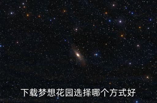 下载梦想花园选择哪个方式好
