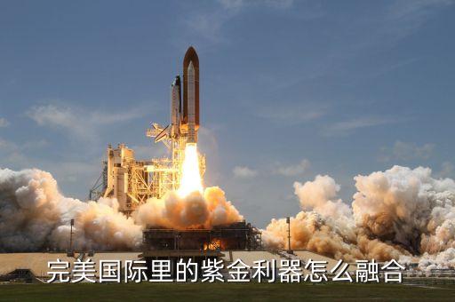 完美国际里的紫金利器怎么融合