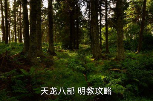 天龙八部 明教攻略