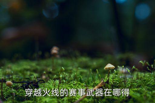 穿越火线的赛事武器在哪得