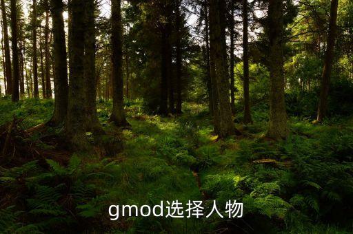gmod选择人物