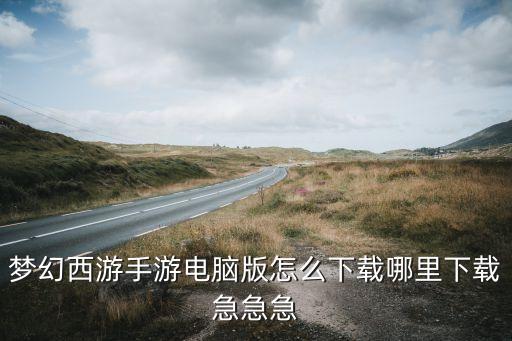 梦幻西游手游电脑版怎么下载哪里下载急急急