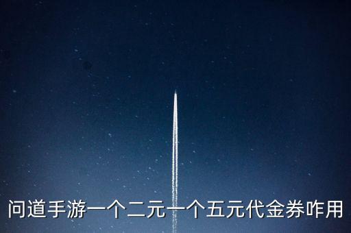 问道手游礼卷怎么用，问道手游一个二元一个五元代金券咋用