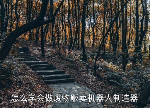 怎么学会做废物贩卖机器人制造器