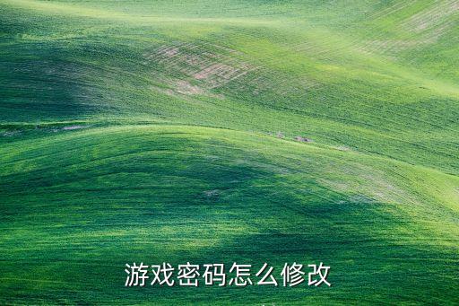 七雄纷争手游怎么更改密码，游戏密码怎么修改