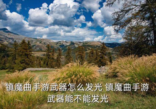 镇魔曲手游武器怎么发光 镇魔曲手游武器能不能发光