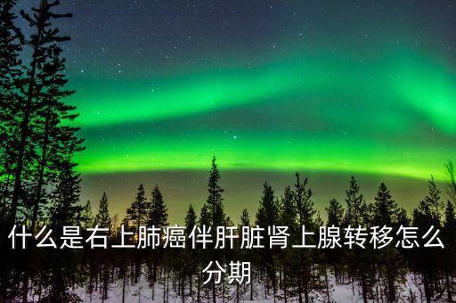 什么是右上肺癌伴肝脏肾上腺转移怎么分期