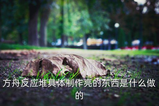 方舟反应堆具体制作亮的东西是什么做的