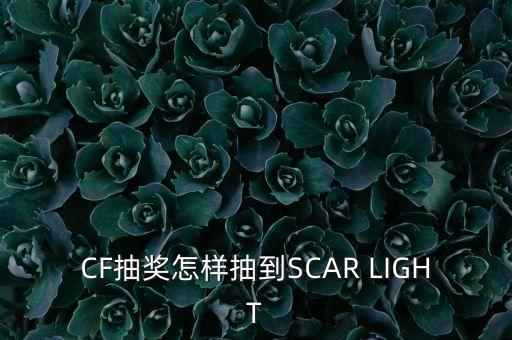 CF抽奖怎样抽到SCAR LIGHT