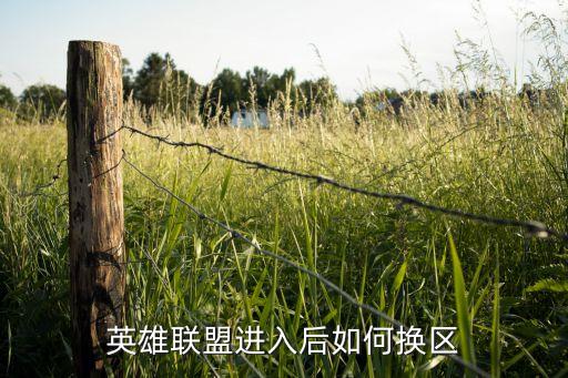 英雄联盟进入后如何换区