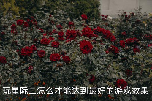 玩星际二怎么才能达到最好的游戏效果