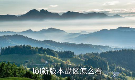 lol手游战区怎么查看，lol新版本战区怎么看