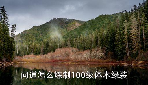 问道手游100级体木套装怎么做，问道怎么炼制100级体木绿装