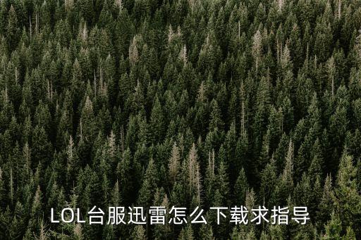 台湾lol手游怎么下，用手机怎么下LOL安装包 求解