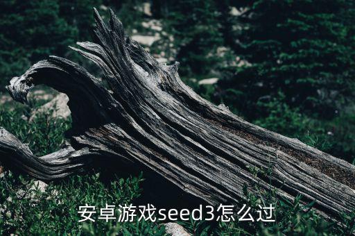 冒险岛手游第三章怎么玩，安卓游戏seed3怎么过