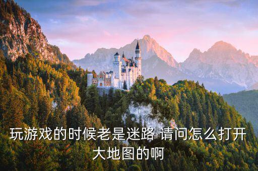 玩游戏的时候老是迷路 请问怎么打开大地图的啊
