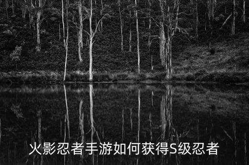 火影忍者手游如何获得S级忍者