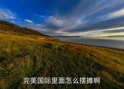 完美国际里面怎么摆摊啊