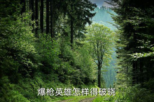 爆枪英雄怎样得破晓
