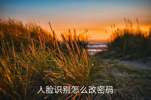 人脸识别怎么改密码