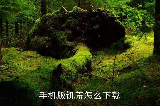 手机版饥荒怎么下载