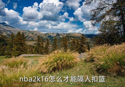 nba2k16怎么才能隔人扣篮