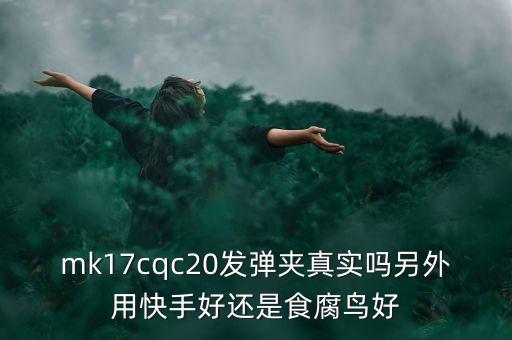 mk17cqc20发弹夹真实吗另外用快手好还是食腐鸟好