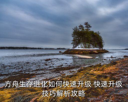 方舟生存进化如何快速升级 快速升级技巧解析攻略