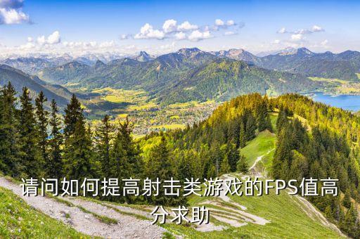 请问如何提高射击类游戏的FPS值高分求助