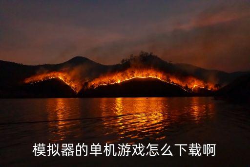 模拟器的单机游戏怎么下载啊