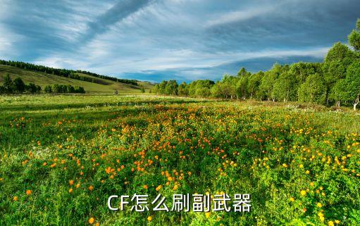 CF怎么刷副武器