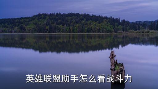 英雄联盟助手怎么看战斗力
