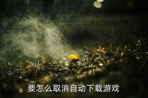 掌盟手游自动下载怎么关，怎样取消游戏下载