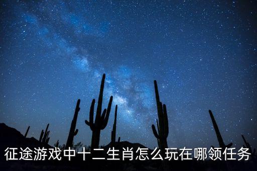 征途游戏中十二生肖怎么玩在哪领任务