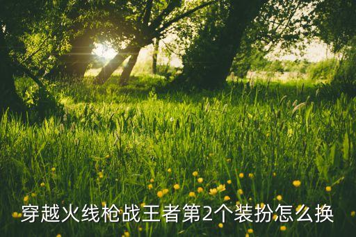 穿越火线枪战王者第2个装扮怎么换