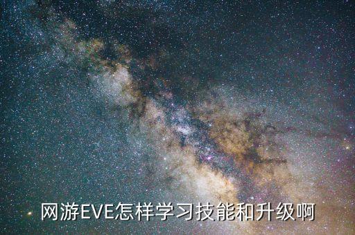 网游EVE怎样学习技能和升级啊