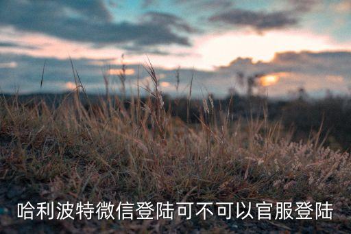 华为哈利波特手游怎么微信登录，哈利波特微信登陆可不可以官服登陆