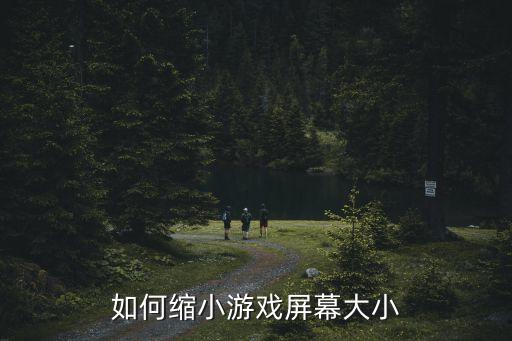 如何缩小游戏屏幕大小