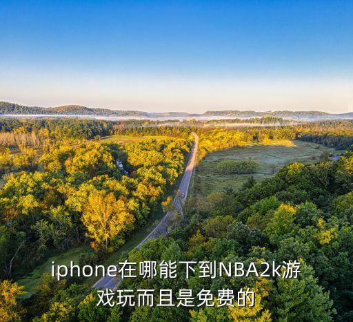 iphone在哪能下到NBA2k游戏玩而且是免费的