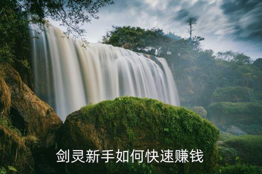 剑灵新手如何快速赚钱