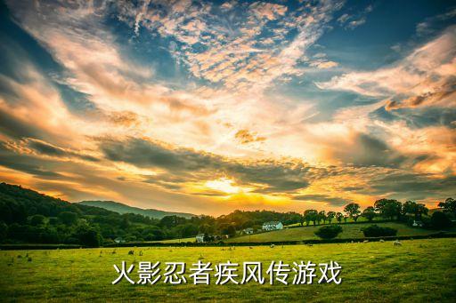 火影忍者疾风传游戏
