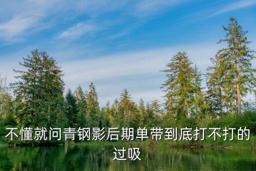 不懂就问青钢影后期单带到底打不打的过吸