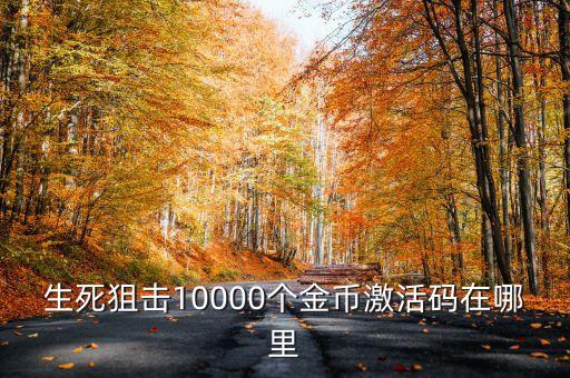 生死狙击手游金币兑换码怎么获得，生死狙击兑换金币100的激活码的地方在哪
