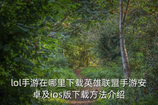 预约英雄联盟手游后怎么下载，手机怎么下载英雄联盟新版客户端