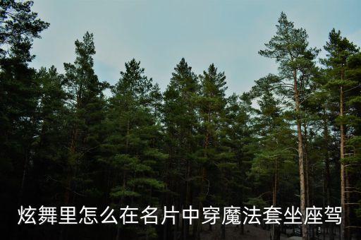 炫舞里怎么在名片中穿魔法套坐座驾