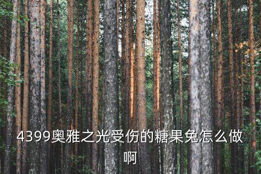 4399奥雅之光受伤的糖果兔怎么做啊