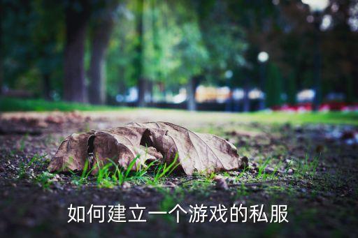 如何建立一个游戏的私服