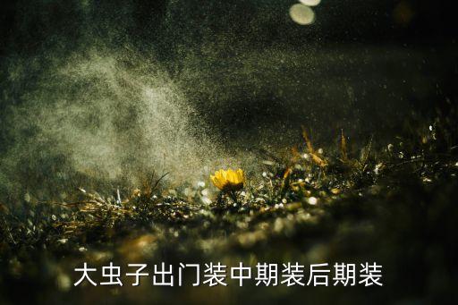 大虫子出门装中期装后期装